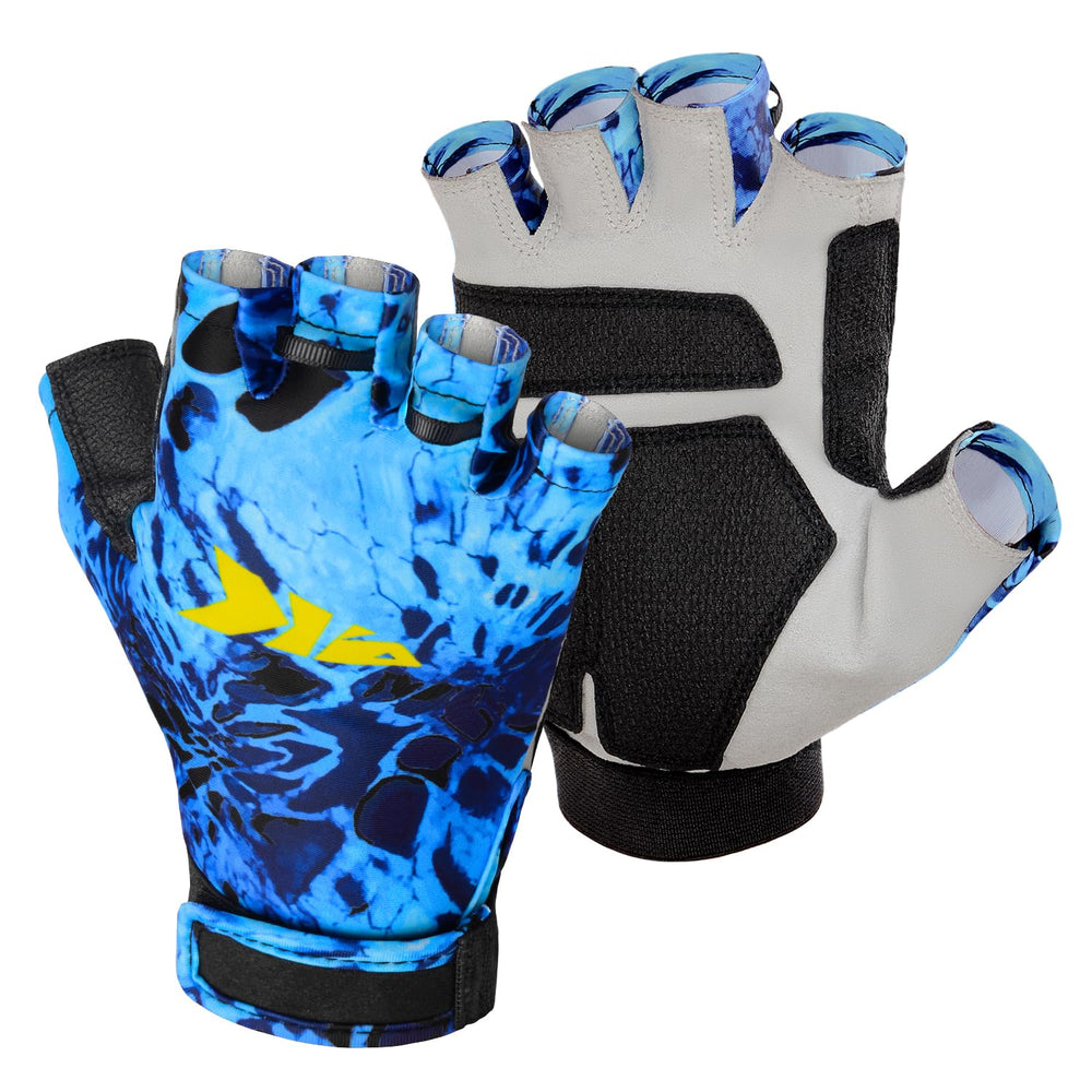 KastKing Gill Raker Gloves back panel with UPF50+ sun protection