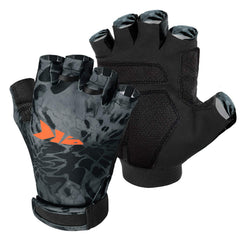 Back view of KastKing Gill Raker Gloves showing UPF50+ protection