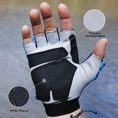 Double-layer palm detail on KastKing Gill Raker Gloves