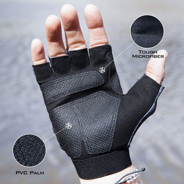 KastKing Gill Raker Gloves featuring integrated pull tabs