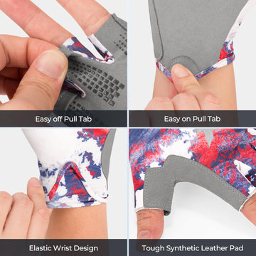Ergonomic cuff and easy-on/off pull tabs