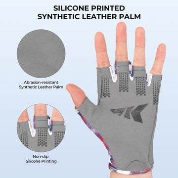 UPF 50+ protection badge on glove