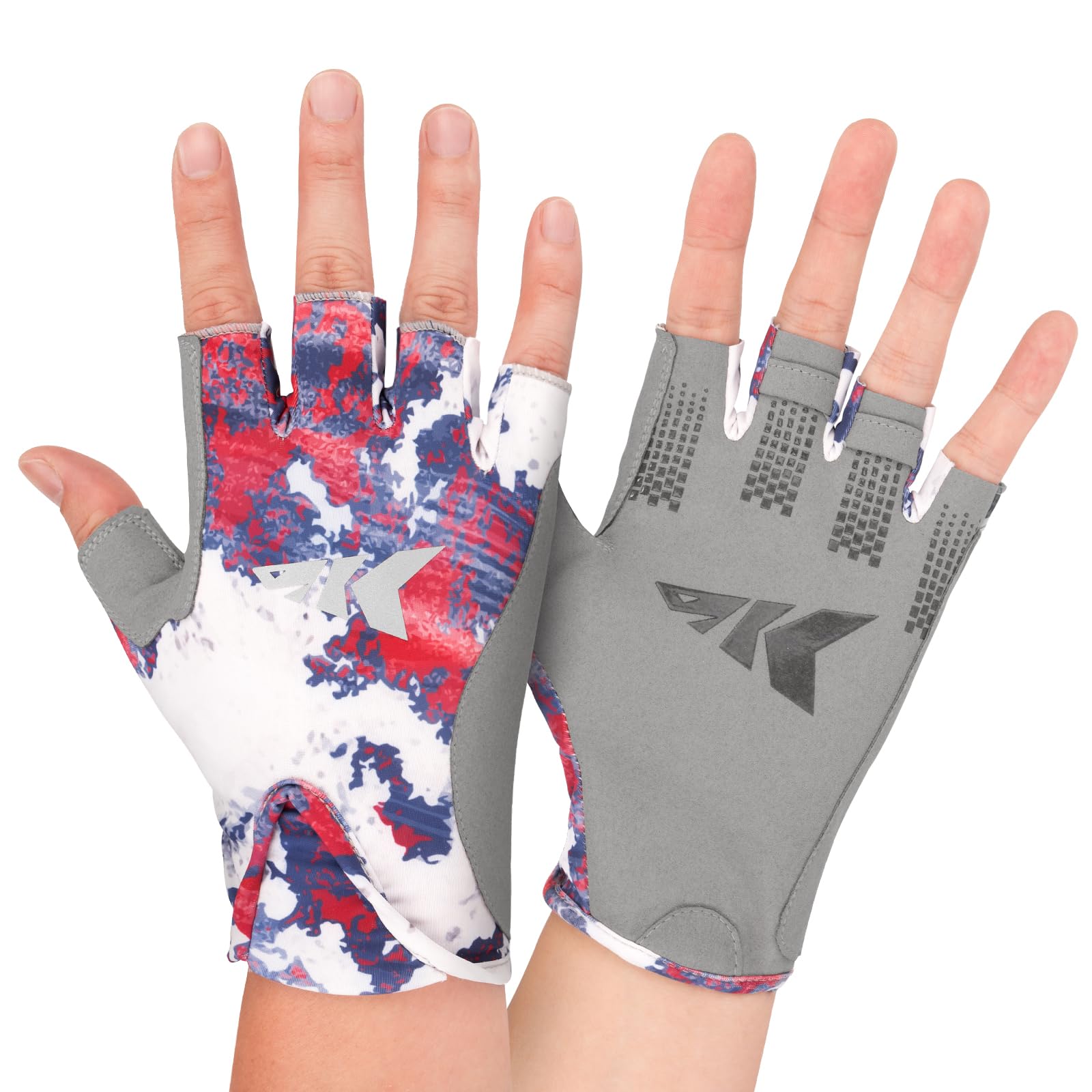 Outdoor lifestyle shot of KastKing Gill Raker II Gloves during fishing