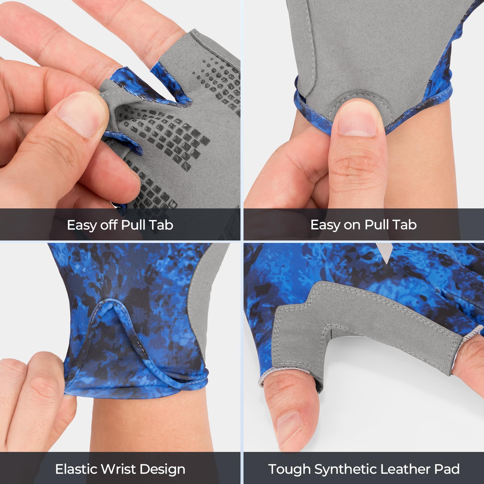 Elastic wrist cuff and pull tab detail