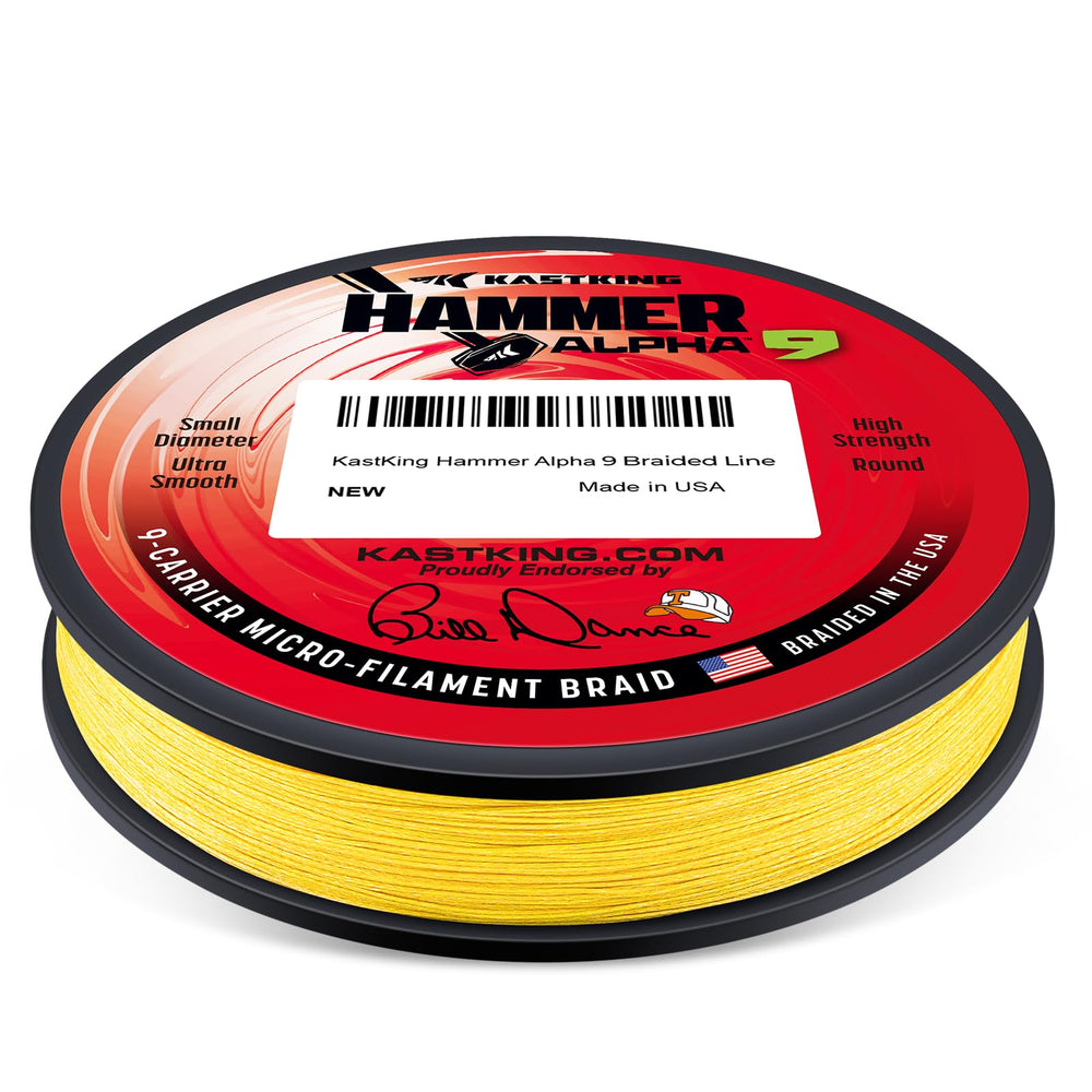 KastKing Hammer Alpha 9 EPC colorfast coating preserves color during long sessions
