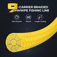 KastKing Hammer Alpha 9 smooth-cast surface eases long casts and quiet retrieves