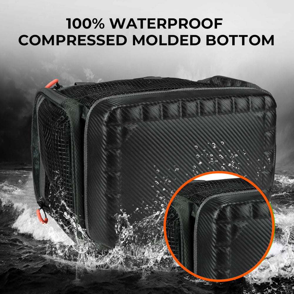 KastKing Hoss external pockets illustrate easy access to tools, lures, and spare lines.