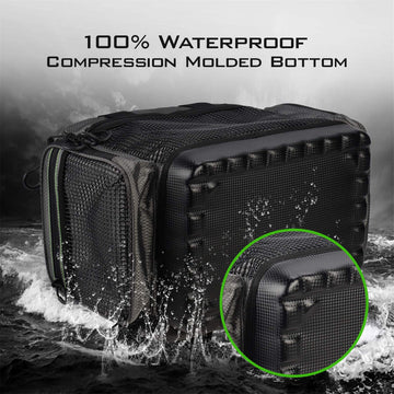 KastKing Hoss top-close image emphasizes web-tight zipper and rugged fabric