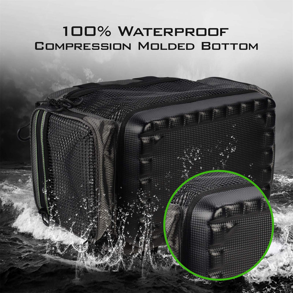 KastKing Hoss top-close image emphasizes web-tight zipper and rugged fabric