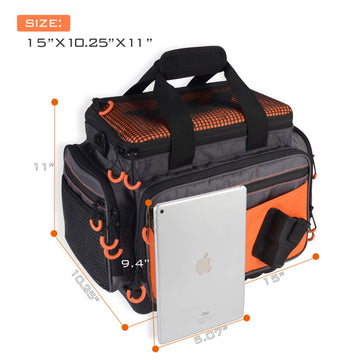 KastKing Hoss top opening demonstrates organized main compartment capacity