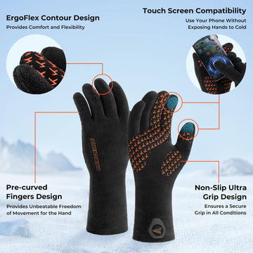 KastKing HydroSense gloves feature touchscreen fingertips for phone use without removal