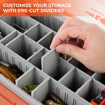KastKing HyperSeal clear lid for quick content identification.