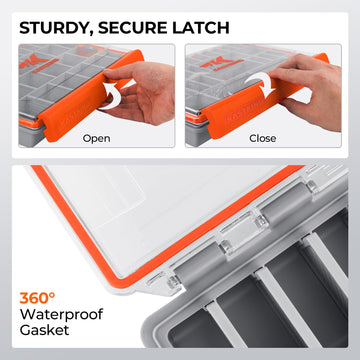 Interior showing adjustable and removable dividers