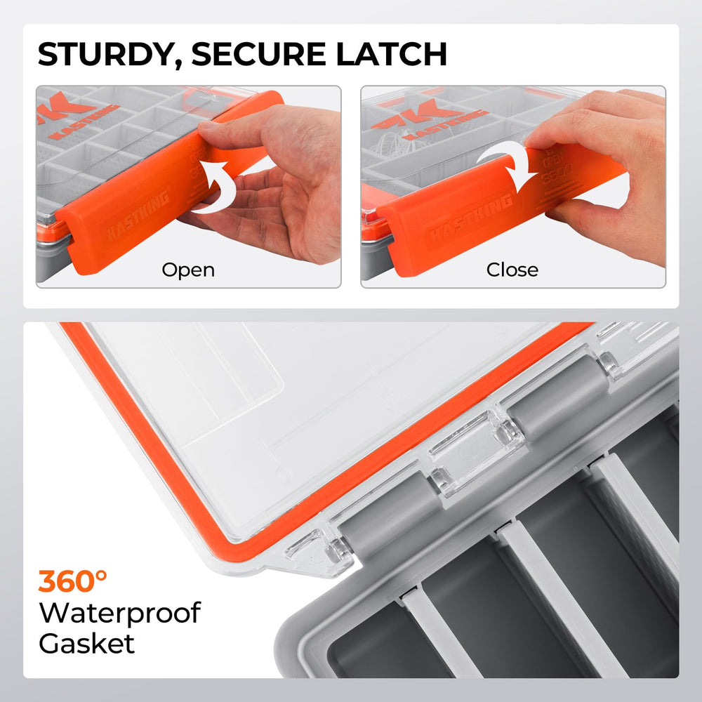 One-hand opening and closing latching system