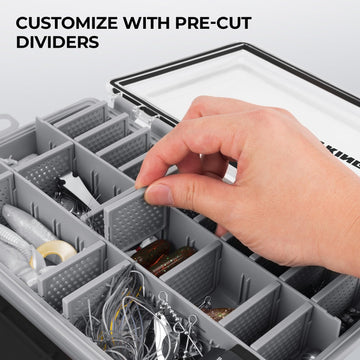 Rugged, durable construction of HyperSeal tackle box