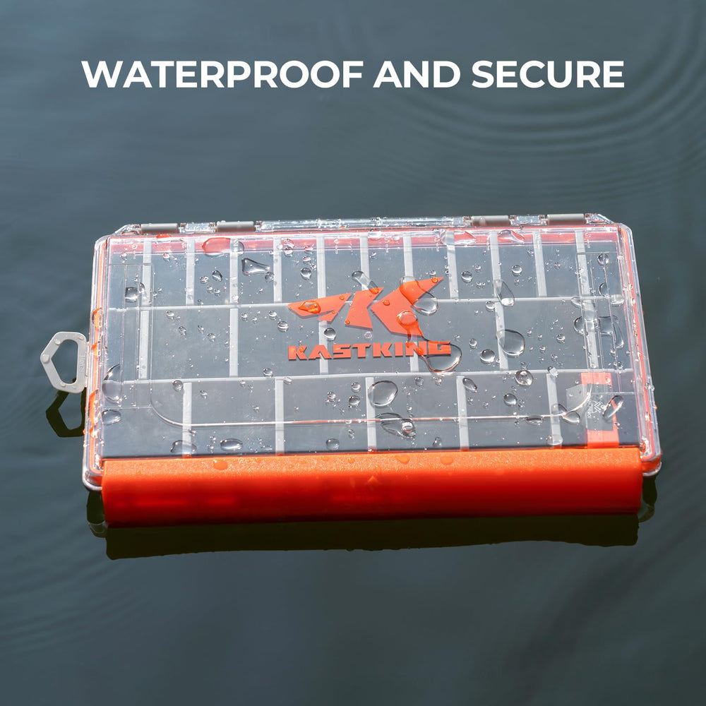 kastking hyperseal 3600 adjustable-dividers for customized lure storage.