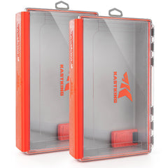 KastKing HyperSeal waterproof tackle box closed, protecting gear on a boat