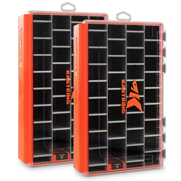 KastKing HyperSeal waterproof tackle box front view shows rugged construction for reliable fishing storage.