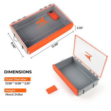 KastKing HyperSeal interior trays reveal deep organization for crankbaits and spinners
