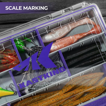 KastKing HyperSeal Royale Edition 3700 tackle box showing divider setup