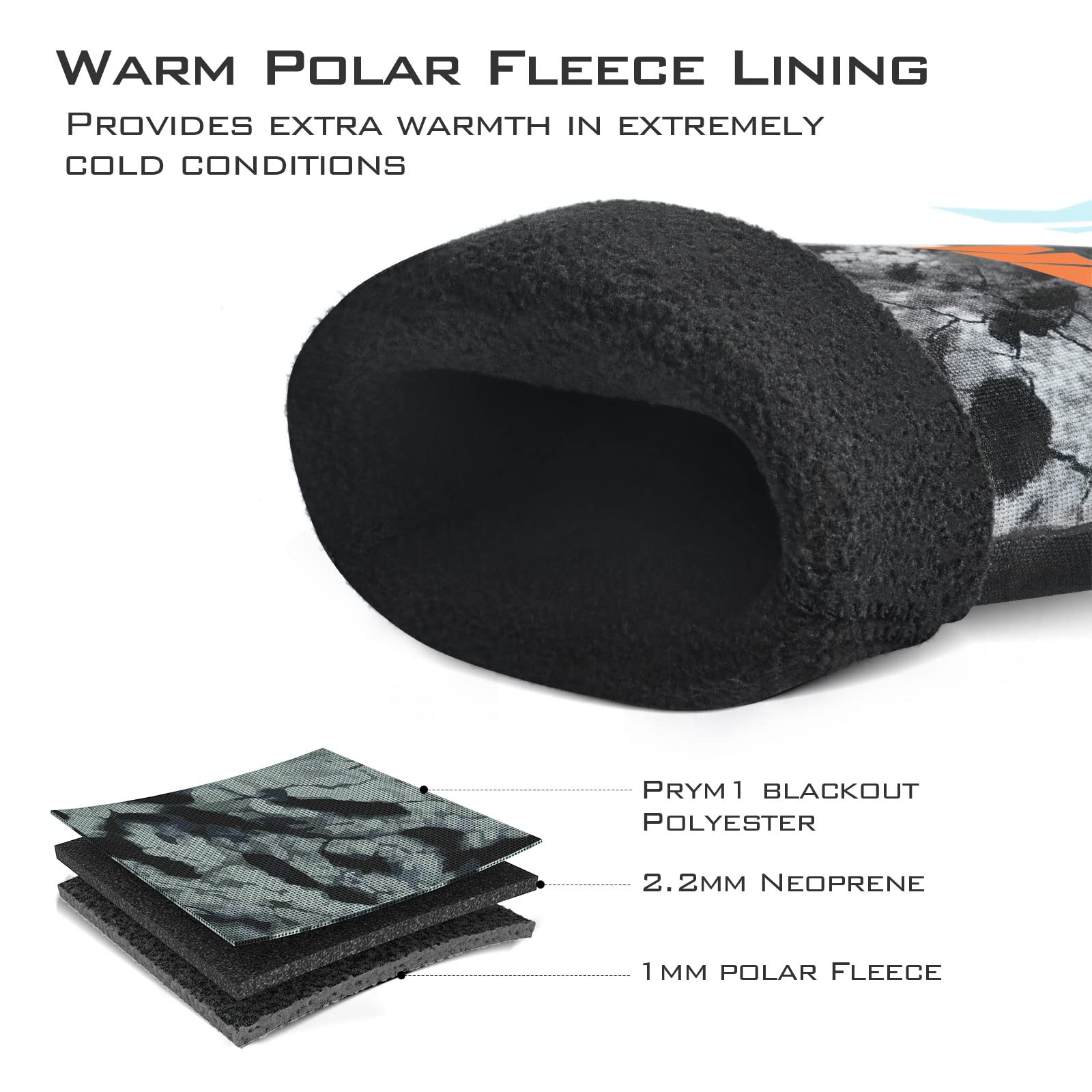 KastKing IceRiver gloves anti-slip palm improves grip in wet or cold weather