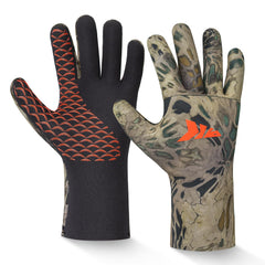 KastKing IceRiver gloves waterproof image showing protective shell for dry hands.