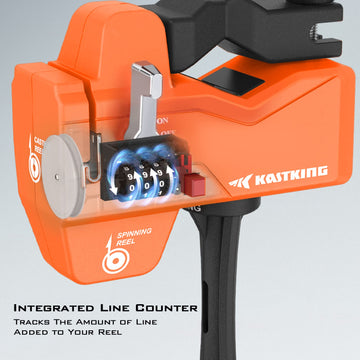 Patent-pending Kalibrate line spooler designed for spinning and baitcasting reels