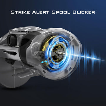 KastKing Kapstan Elite 300 braid-ready spool speeds setup with braid line.