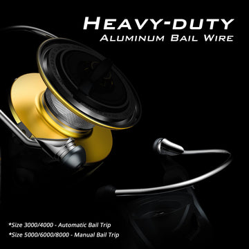 KastKing Kapstan Elite 4000 manual bail design aids line management.