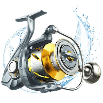 KastKing Kapstan Elite 4000 outer view shows rugged aluminum frame for saltwater offshore fishing.