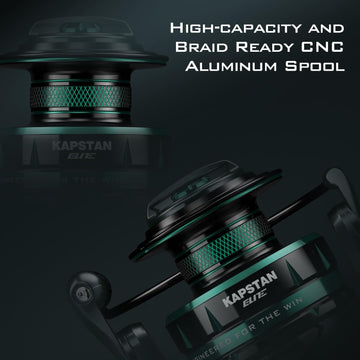 KastKing Kapstan Elite aluminum body with rotor and large knurled power knob