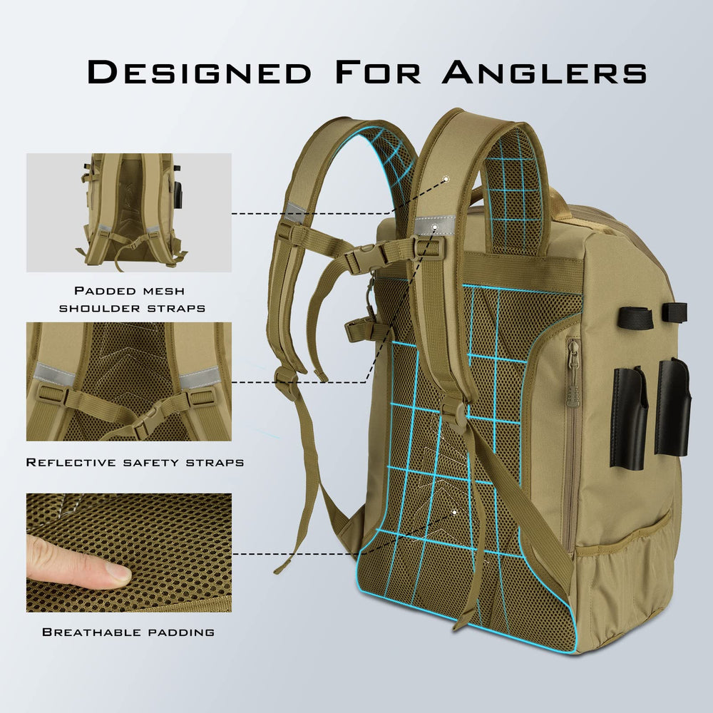 KastKing KarryAll cushioned back support for comfortable all-day wear.