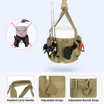 Two rod holders and fishing plier holder integrated into Karryall