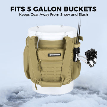 Adjustable buckles and hook and loop fastener pockets on Karryall