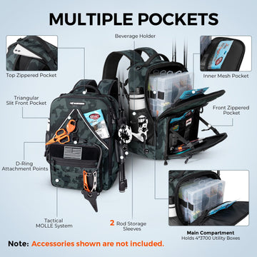 Inner mesh pocket for soft bait bags