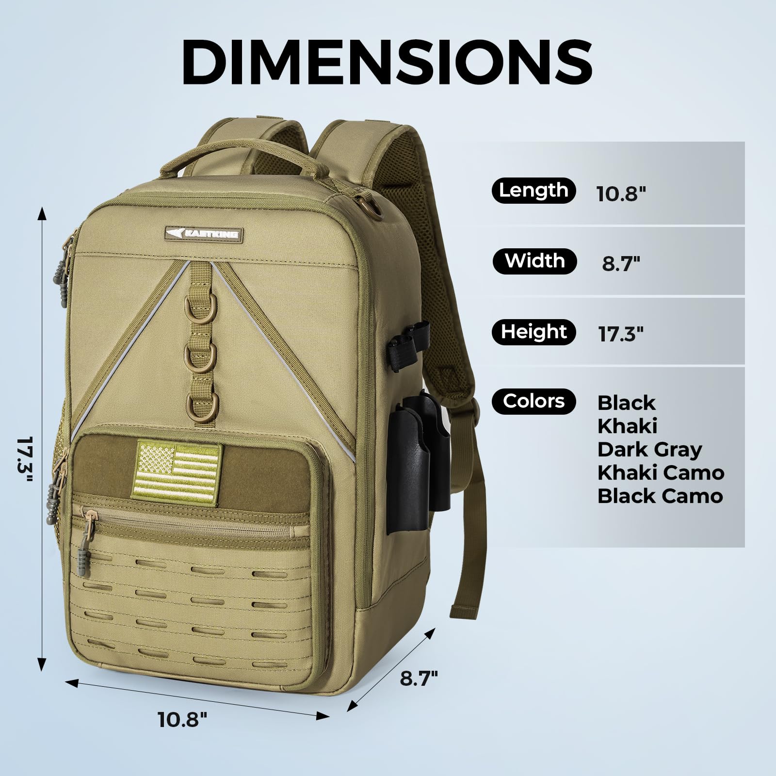 KastKing KarryAll KastMate inner mesh pocket keeps soft bait bags secure