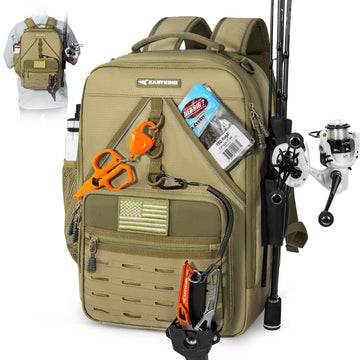 KastKing KarryAll KastMate backpack main-compartment highlights organized tackle for quick access