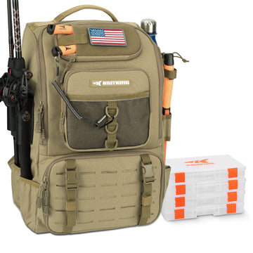 KastKing KarryAll main compartment with adjustable divider for organized tackle and clothing.