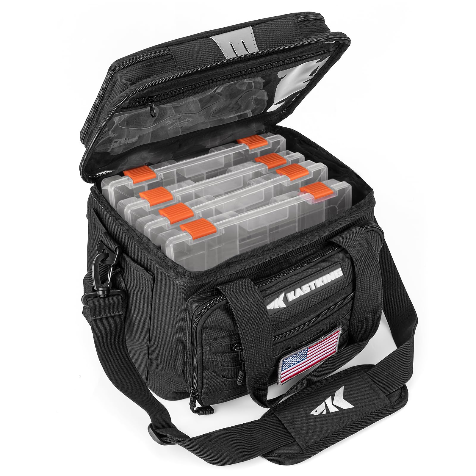 MOLLE system and attachment points on Karryall bag