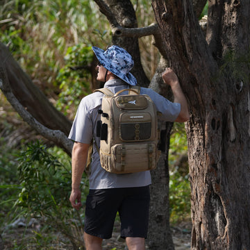 KastKing KarryAll versatile design doubles as a travel or camping backpack.