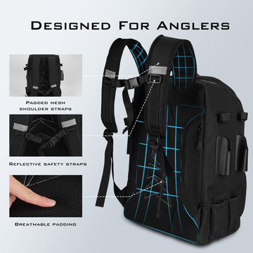 KastKing KarryAll includes 14 pockets for easy gear access