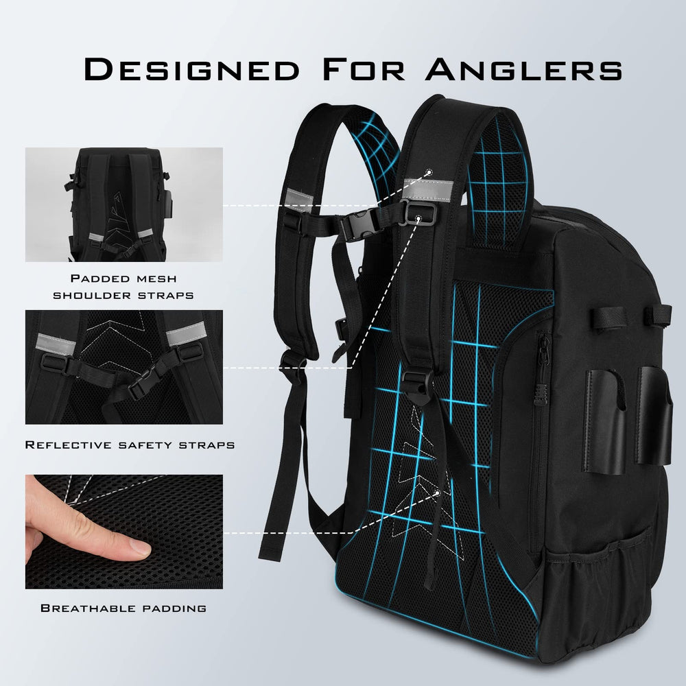 KastKing KarryAll includes 14 pockets for easy gear access