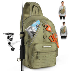KastKing Karryall Sling Tackle Bag main compartment with 3600-size tackle trays (not included)