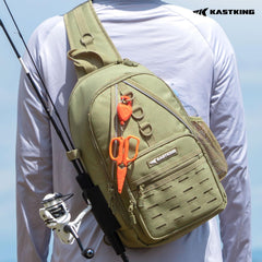 Rear gear compartment with secure storage for utility boxes, rain gear, and soft baits