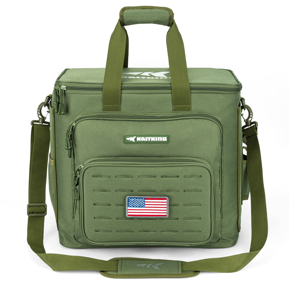 KastKing Karryall padded shoulder strap reduces fatigue during long carries.