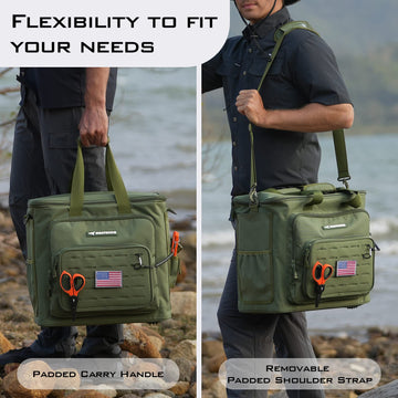 KastKing Karryall side insert pockets hold small tools for easy reach.