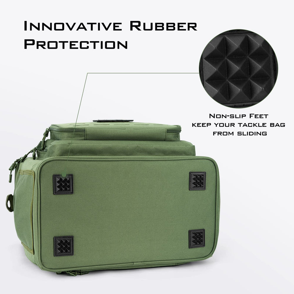 KastKing Karryall 13-pocket layout helps sort tackle, baits, and rigs.