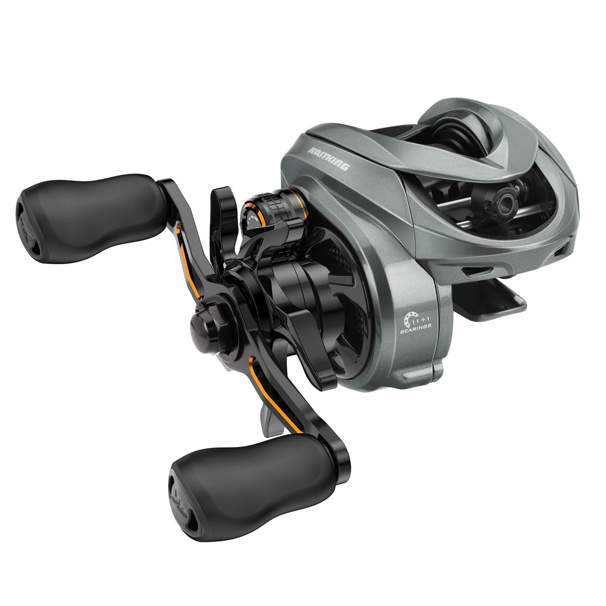 KastKing Kestrel baitcasting reel front view showing compact design for finesse casting