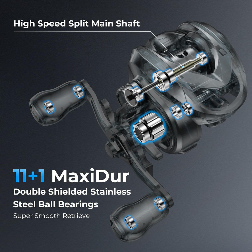 KastKing Kestrel ball bearings interior showcasing smooth retrieval