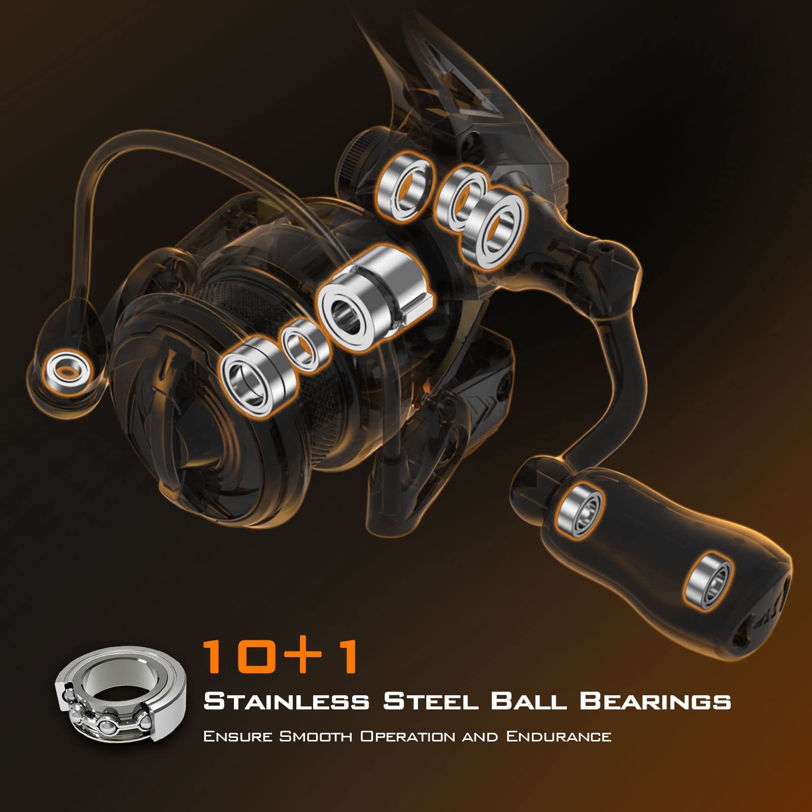 KastKing Kestrel carbon drag washers deliver strong stopping power.